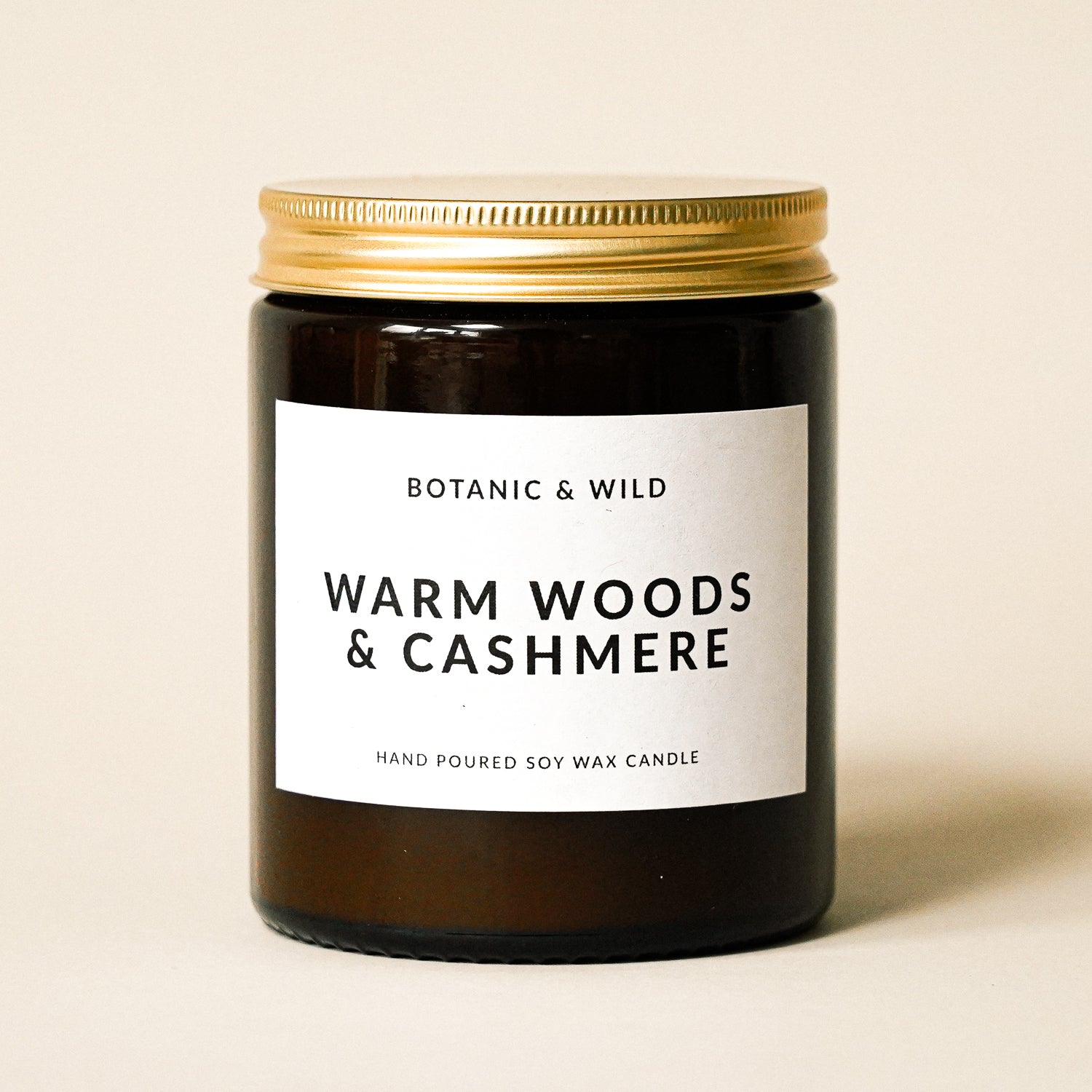 WARM WOODS & CASHMERE Scented Soy Candle