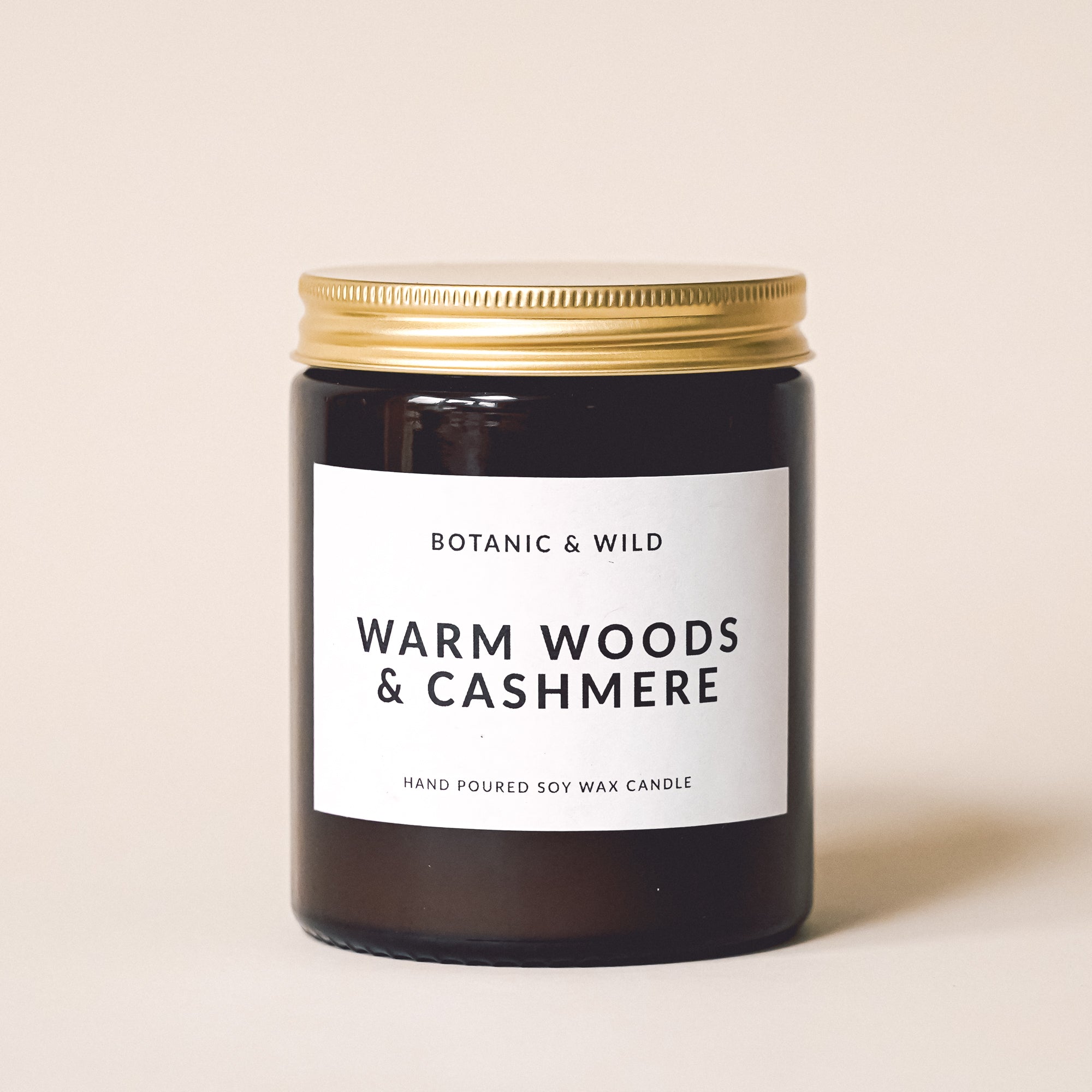 WARM WOODS & CASHMERE Scented Soy Candle